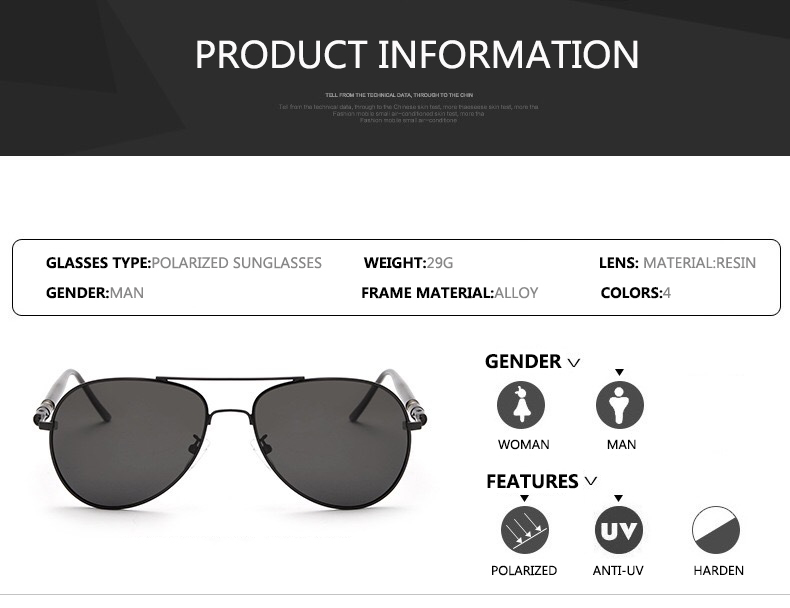 Sunglasses Men  Polarized Fash - Sunglasses Aviator Polarized review and price