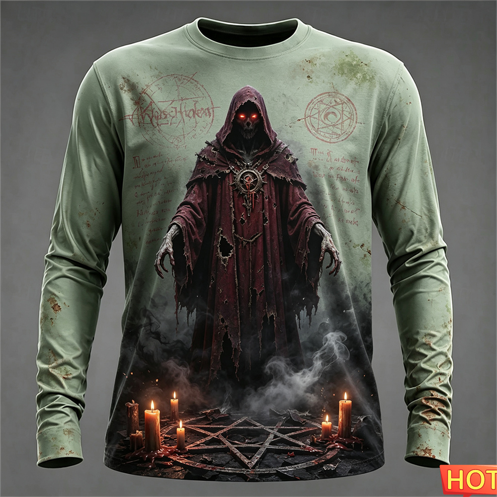 Autumn winter Men's Long sleev - Tee Graphic Print review and price